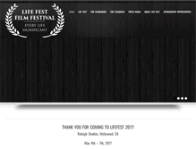 Tablet Screenshot of lifefilmfest.com